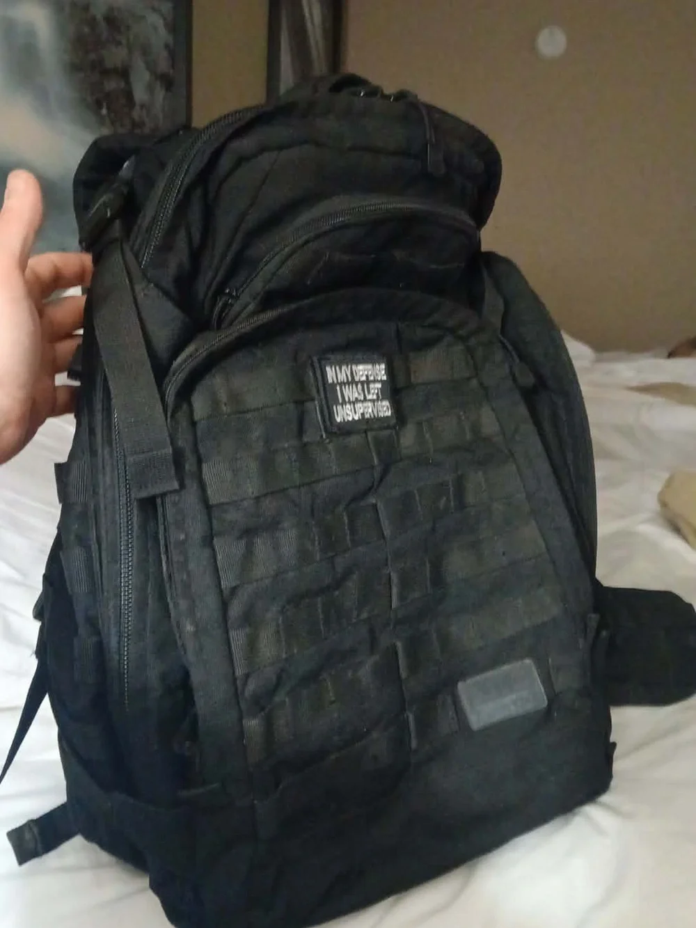 5.11 Tactical Black MOLLE Backpack - Heavy-Duty Field Pack